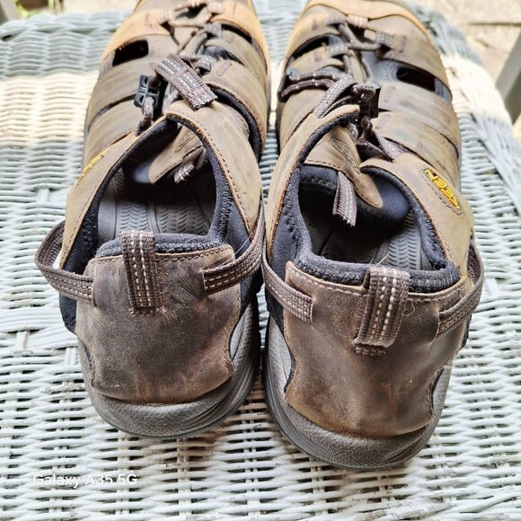 KEEN Mens Newport H2 Waterproof Hiking Sandals Size 12 Brown/Black Durable Outdo - Picture 4 of 7